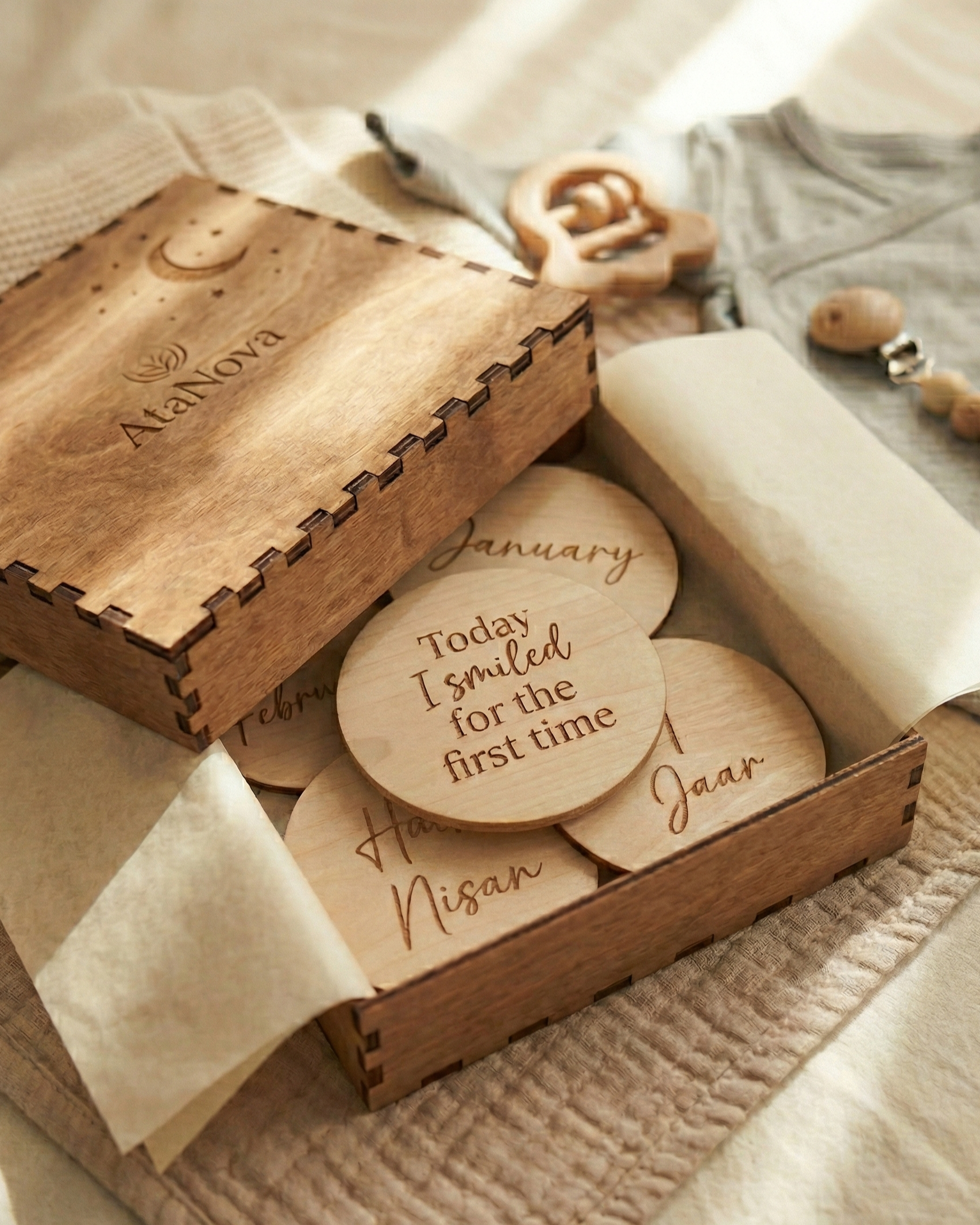 Baby mijlpaalschijven — Set van 12