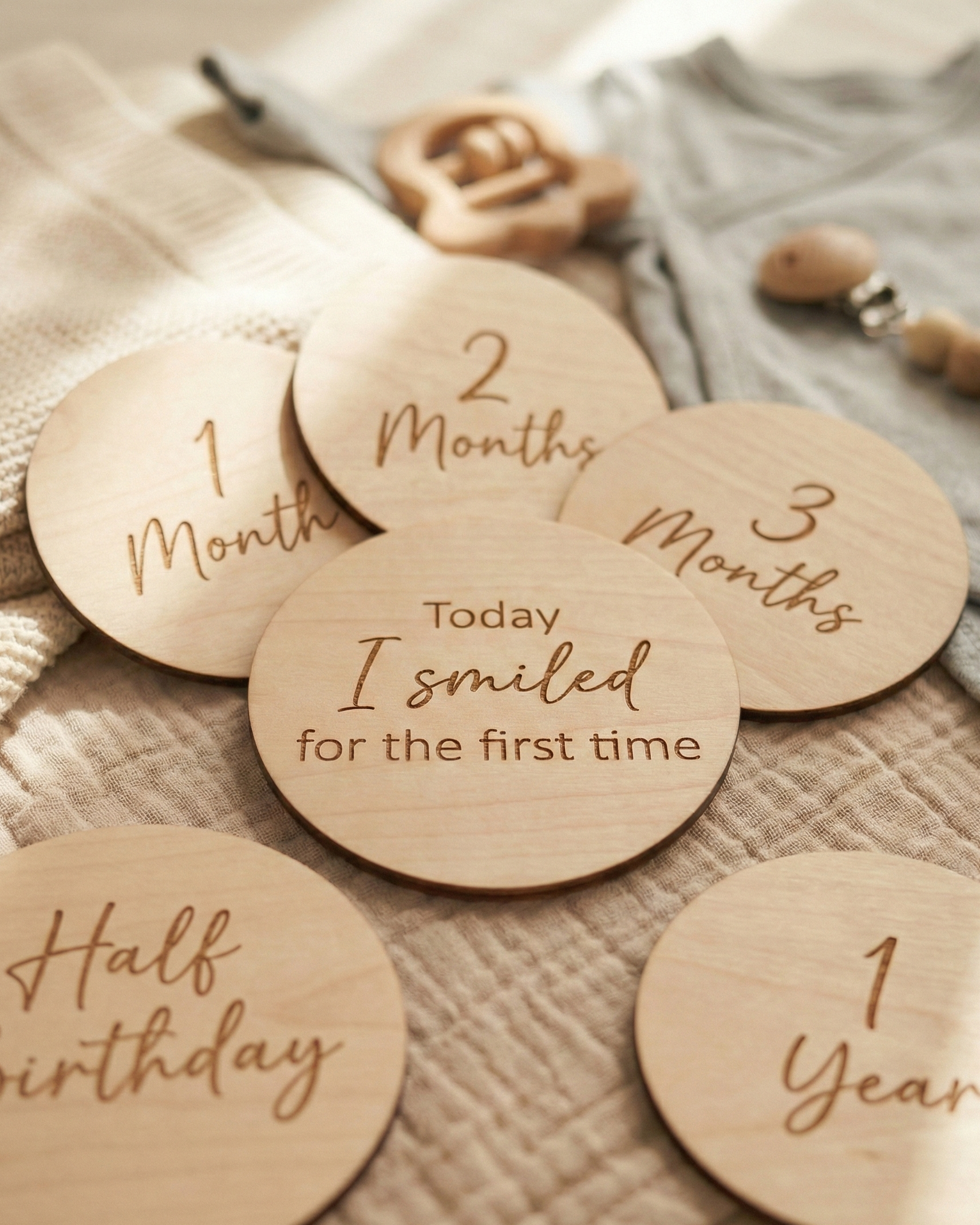 Baby mijlpaalschijven — Set van 12